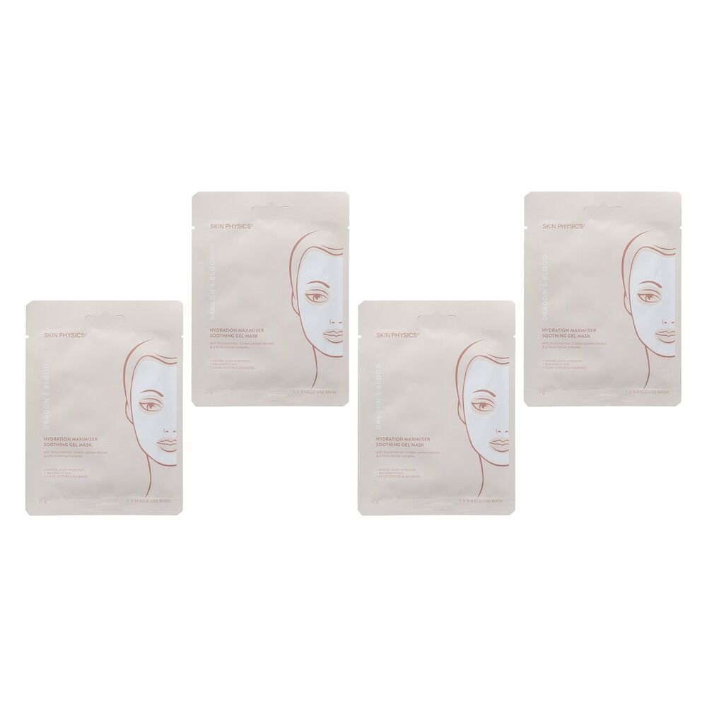 Skin Physics Dragon's Blood Hydration Maximiser Mask 17g Pack of 4