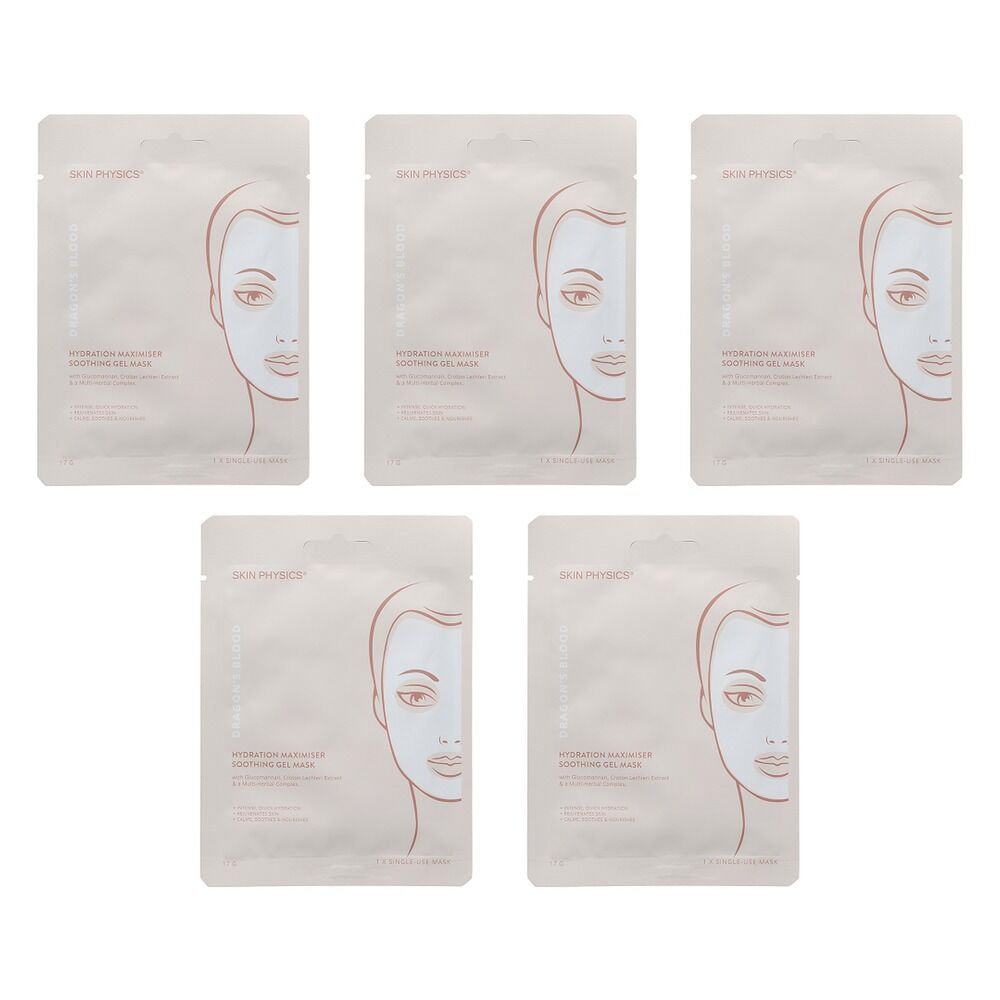 Skin Physics Dragon's Blood Hydration Maximiser Mask 17g Pack of 5