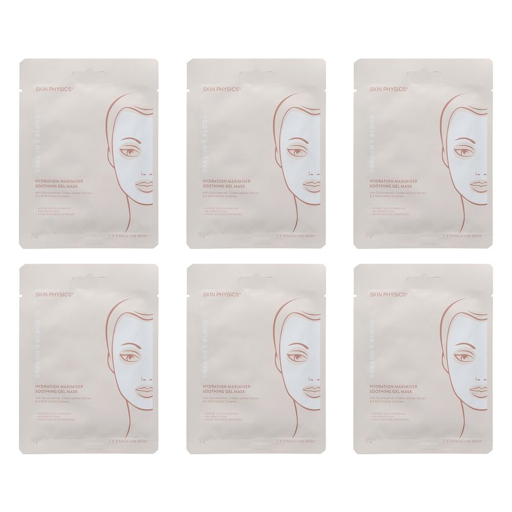 Skin Physics Dragon's Blood Hydration Maximiser Mask 17g Pack of 6