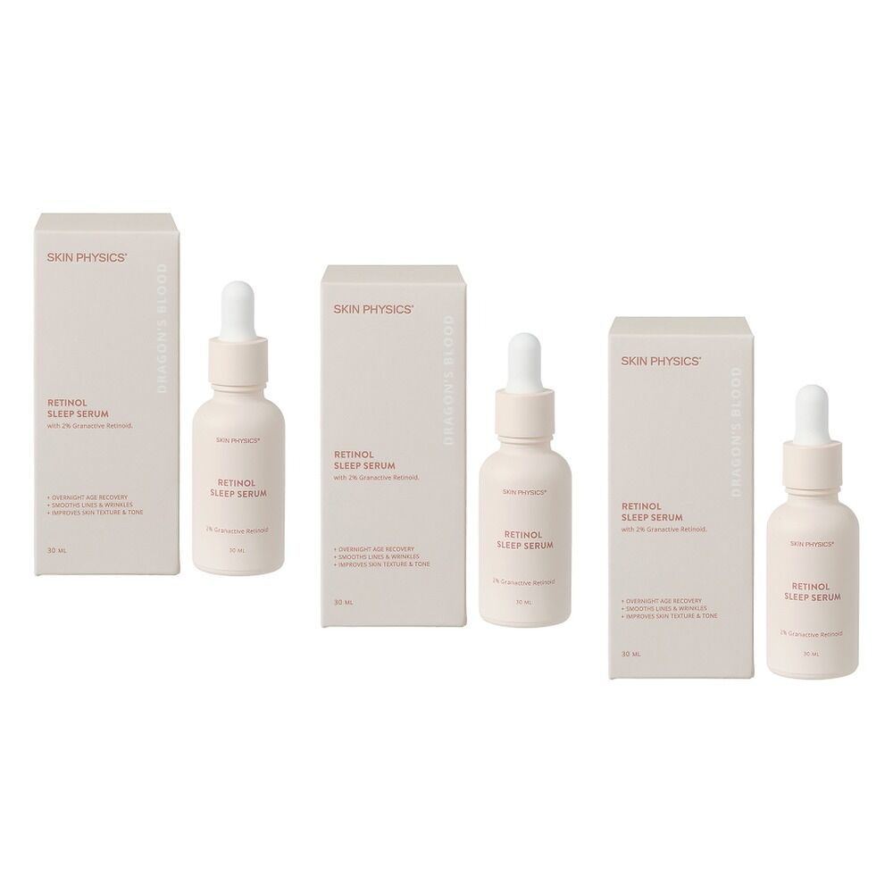 Skin Physics Dragon's Blood Retinol Sleep Serum 30mL Pack of 3