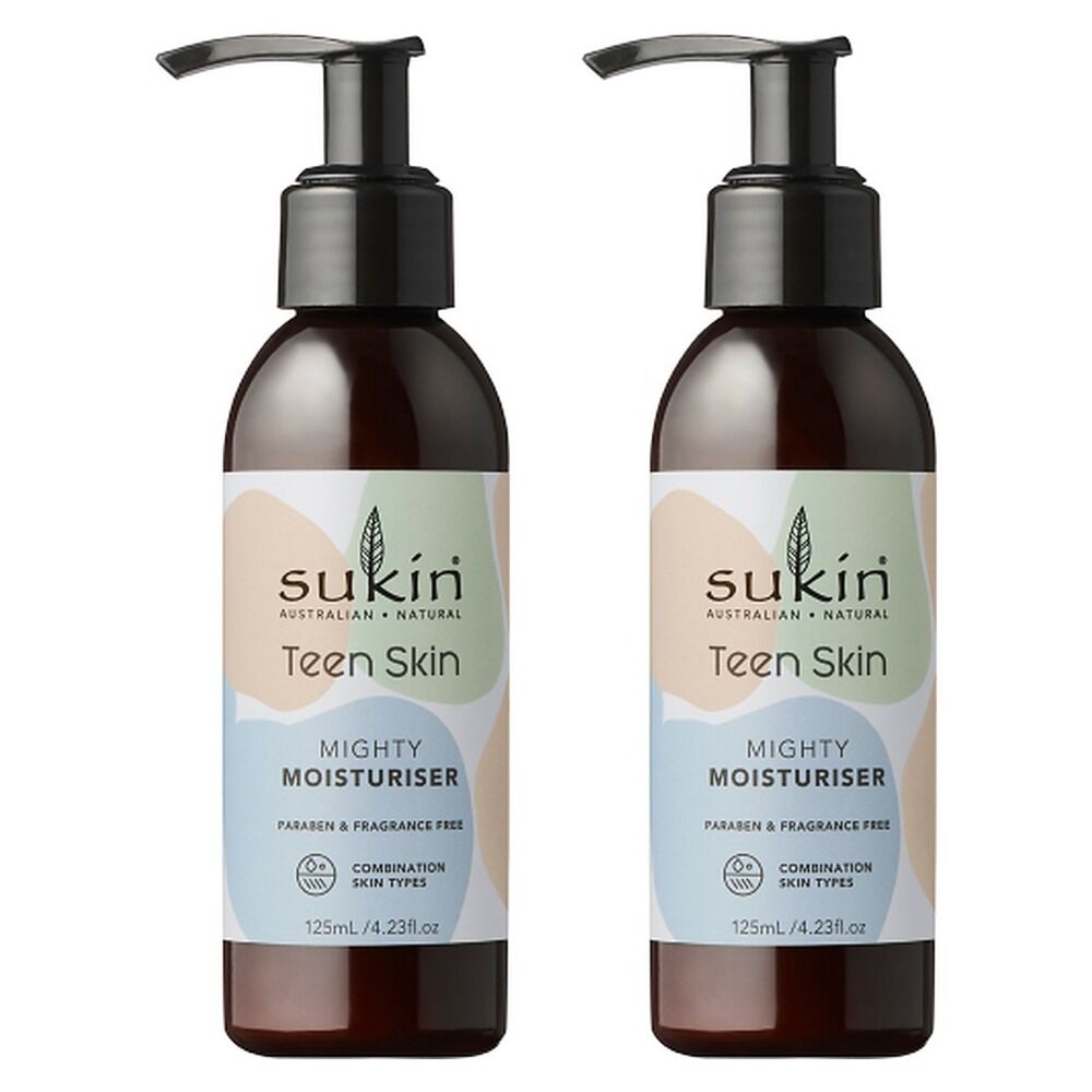 Sukin Teen Skin Mighty Moisturiser 125mL Pack of 2