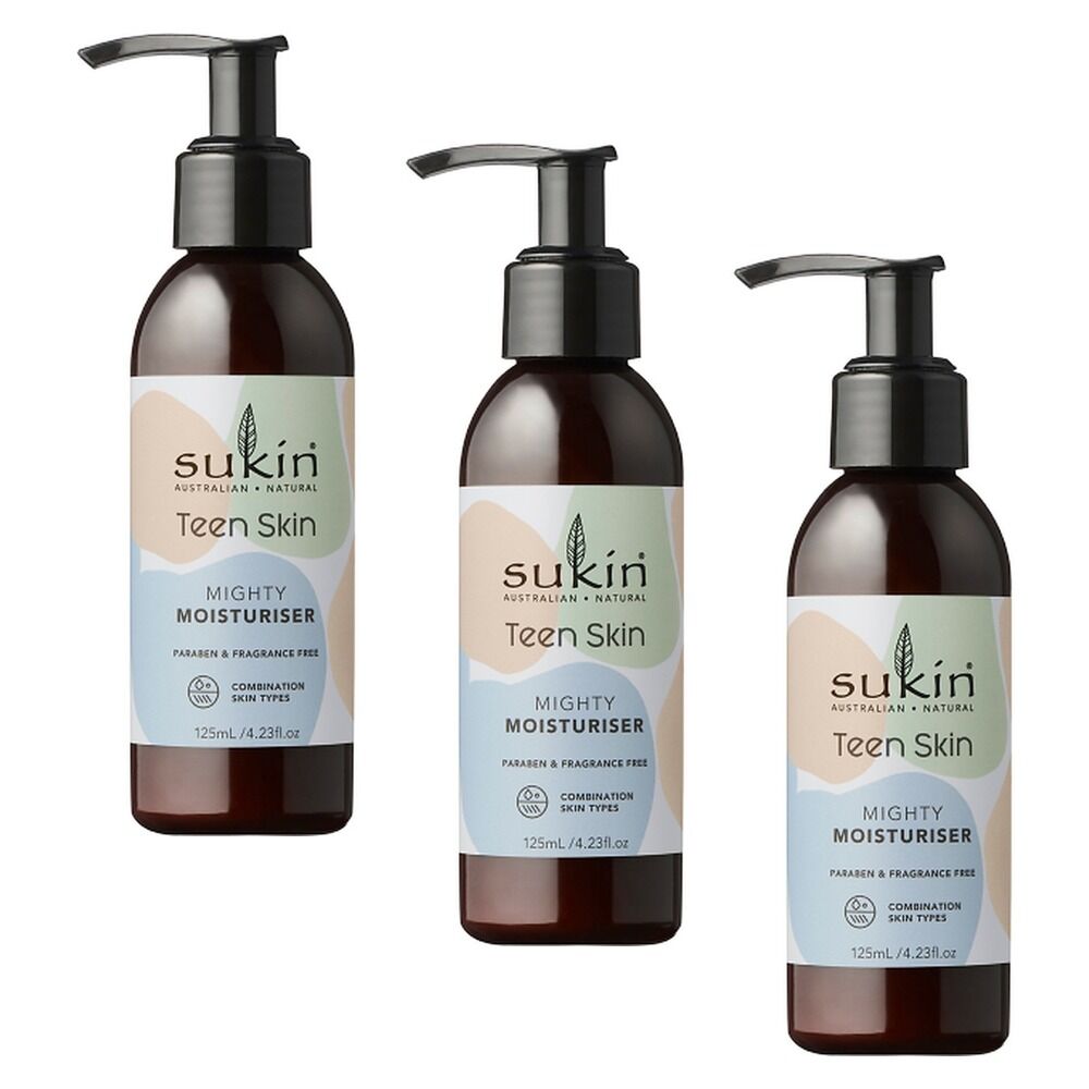 Sukin Teen Skin Mighty Moisturiser 125mL Pack of 3