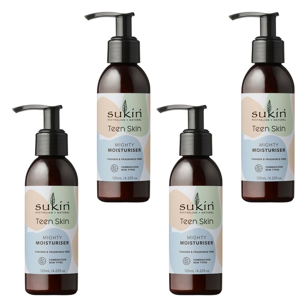 Sukin Teen Skin Mighty Moisturiser 125mL Pack of 4