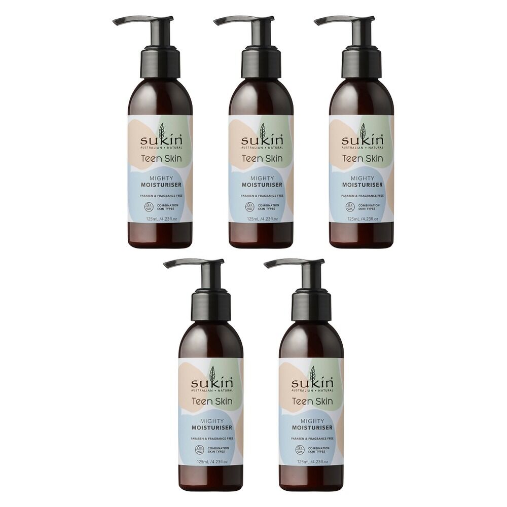 Sukin Teen Skin Mighty Moisturiser 125mL Pack of 5