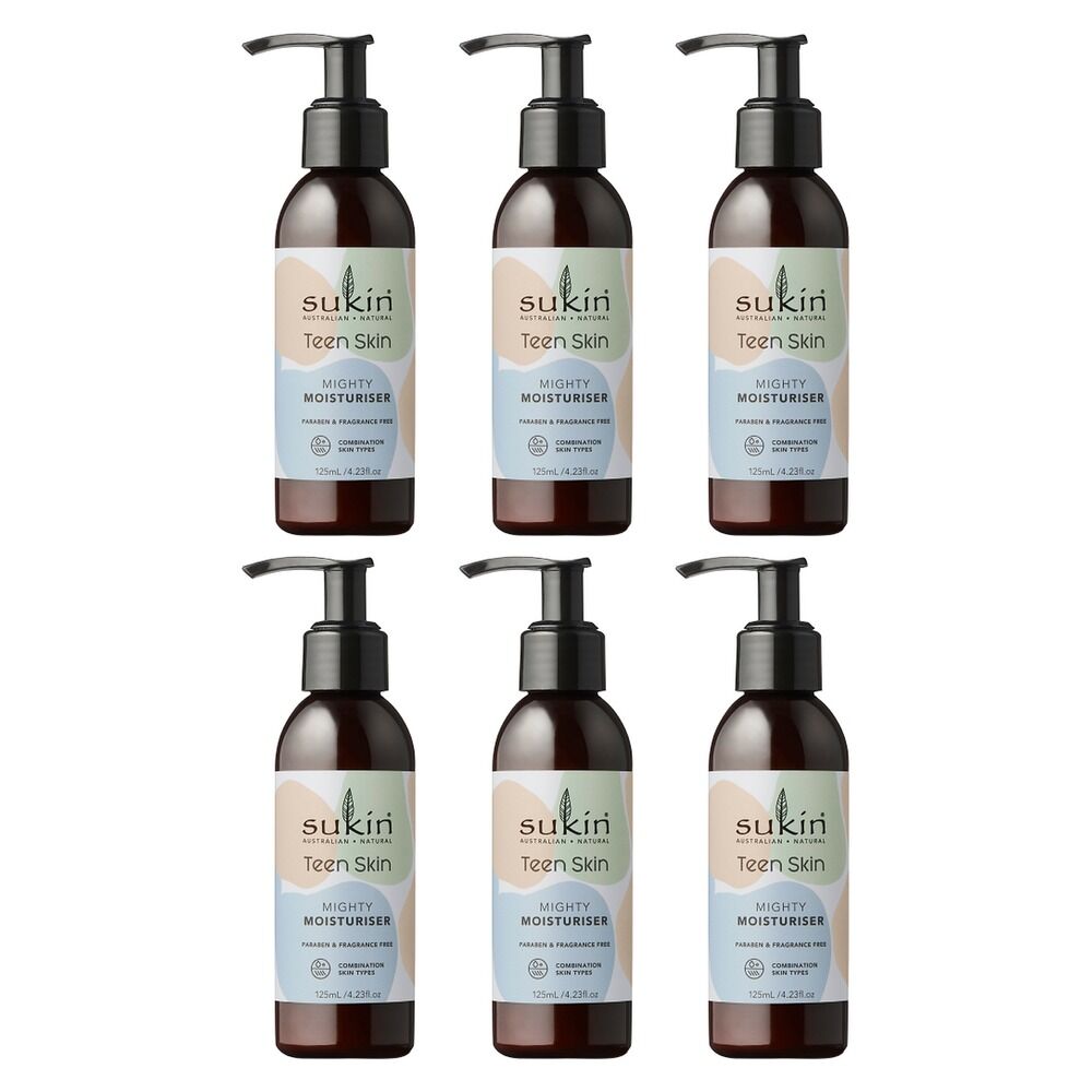 Sukin Teen Skin Mighty Moisturiser 125mL Pack of 6