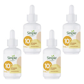 Simple 10% Vitamins C+E+F Booster Serum 30mL Pack of 4