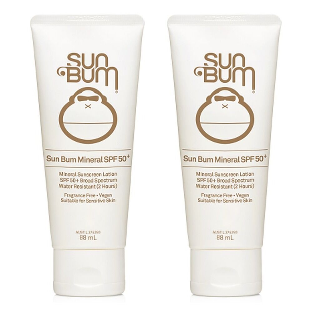 Sun Bum Mineral SPF 50+ Sunscreen Lotion 88mL Pack of 2