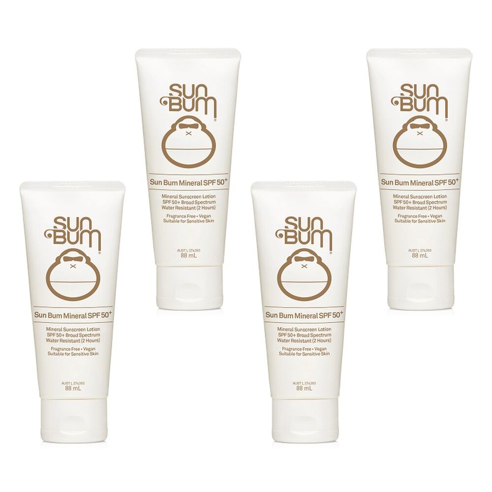 Sun Bum Mineral SPF 50+ Sunscreen Lotion 88mL Pack of 4