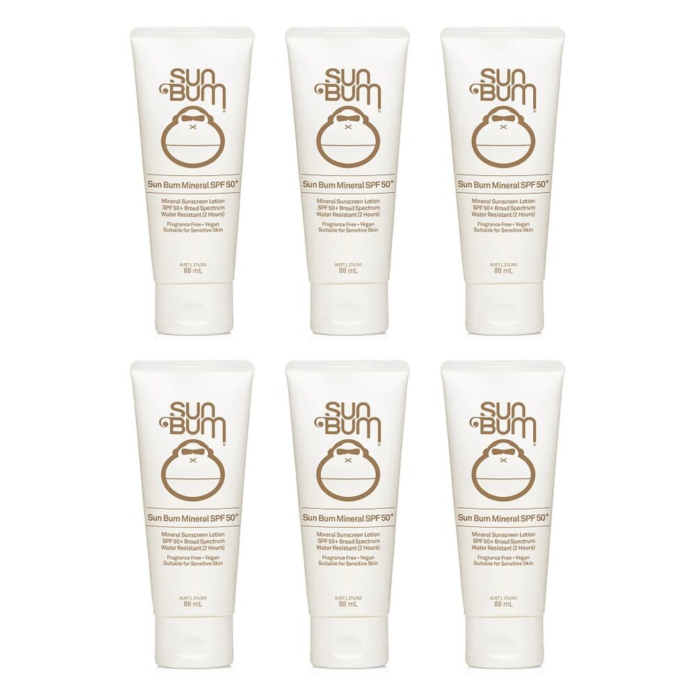 Sun Bum Mineral SPF 50+ Sunscreen Lotion 88mL Pack of 6