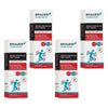Brauer Magnesium + Pain Relief Heat Cream 100g Pack of 4