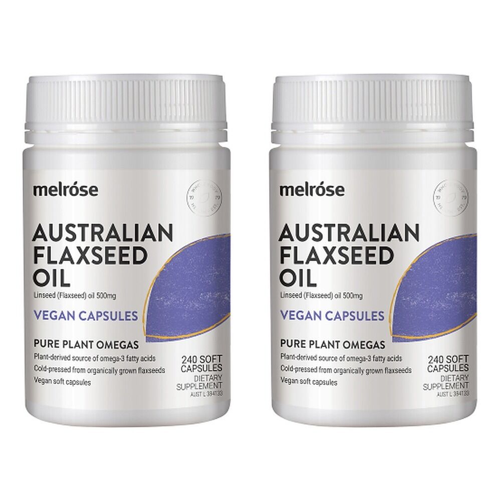 Melrose Australian Flaxseed 240 Capsules Pack of 2