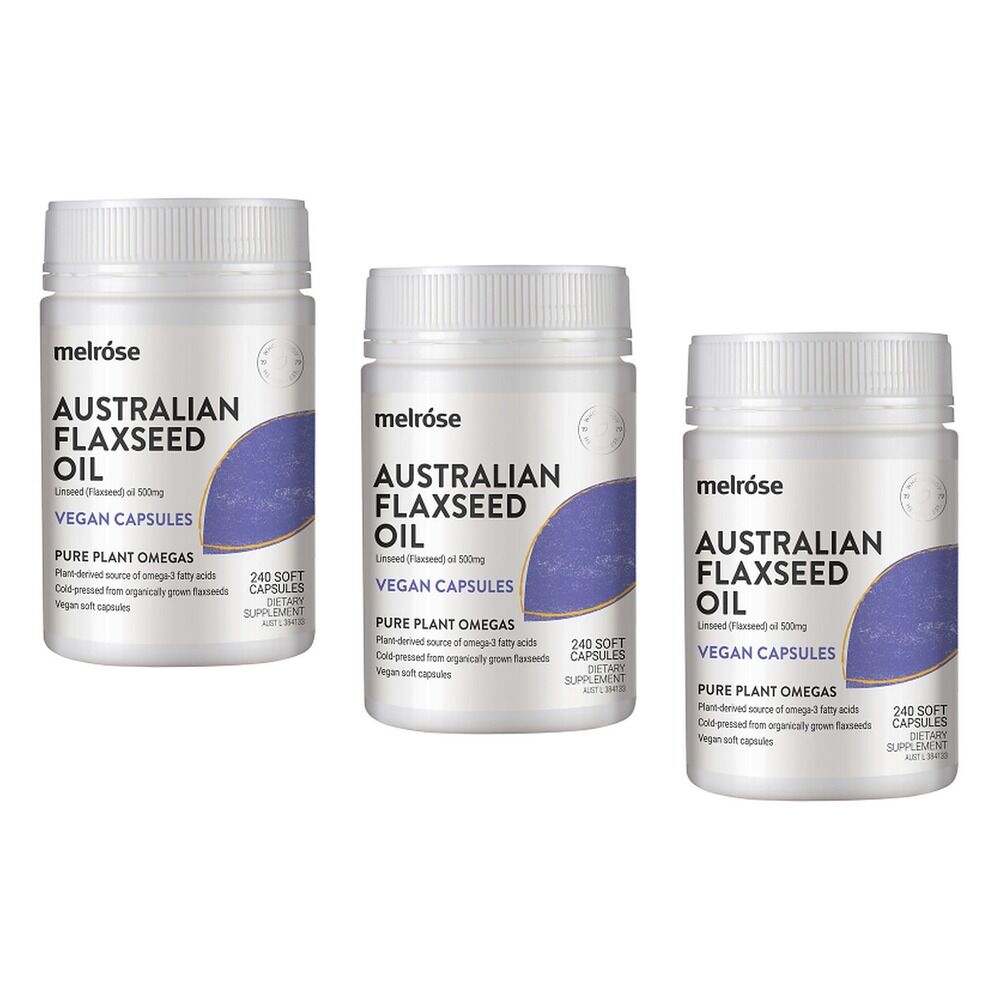 Melrose Australian Flaxseed 240 Capsules Pack of 3