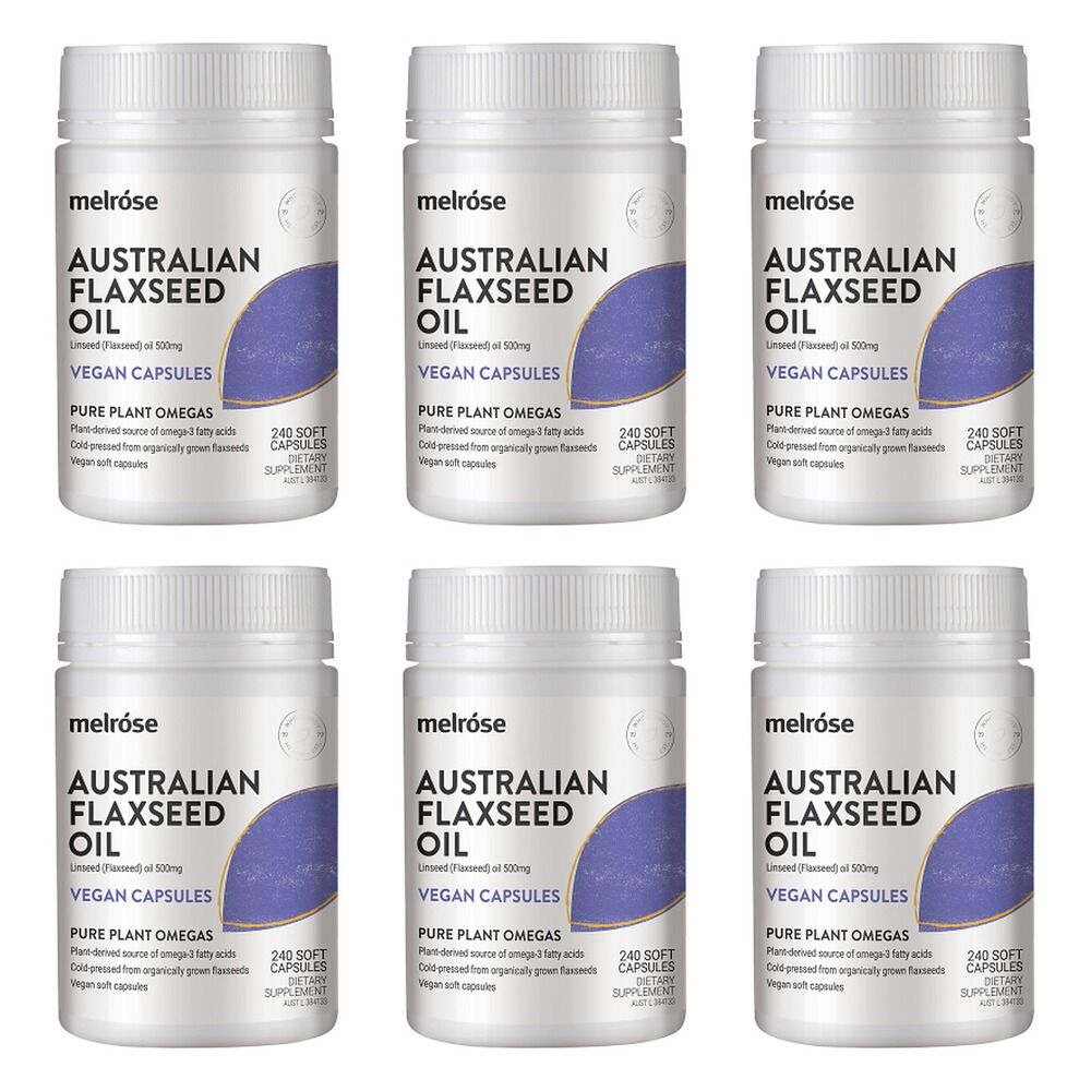 Melrose Australian Flaxseed 240 Capsules Pack of 6