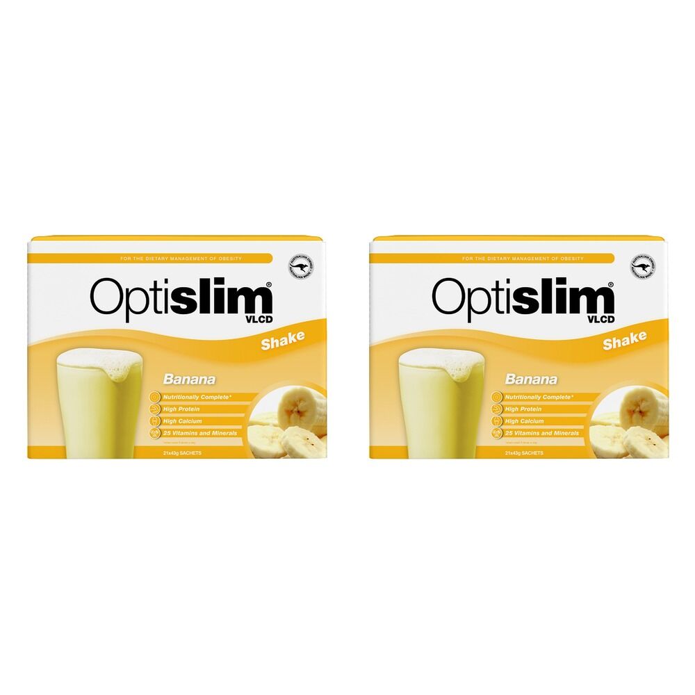 Optislim VLCD Shake Banana 21 x 43g Pack of 2