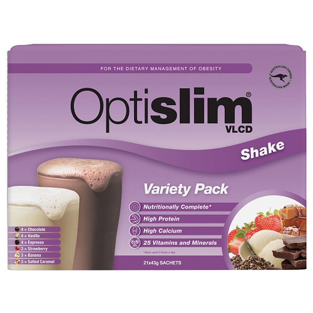 Optislim VLCD Shake Variety Pack 21 x 43g