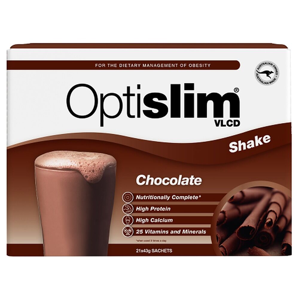 Optislim VLCD Shake Chocolate 21 x 43g