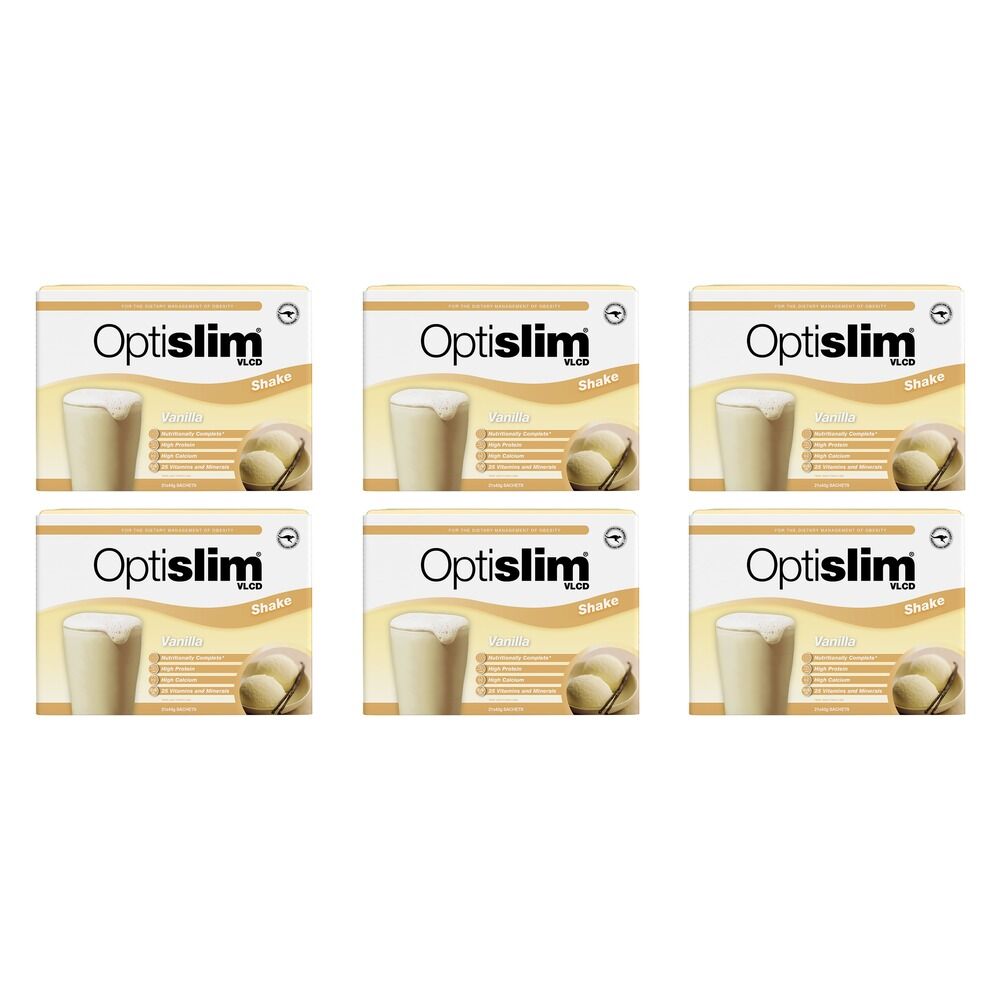 Optislim VLCD Shake Vanilla 21 x 43g Pack of 6