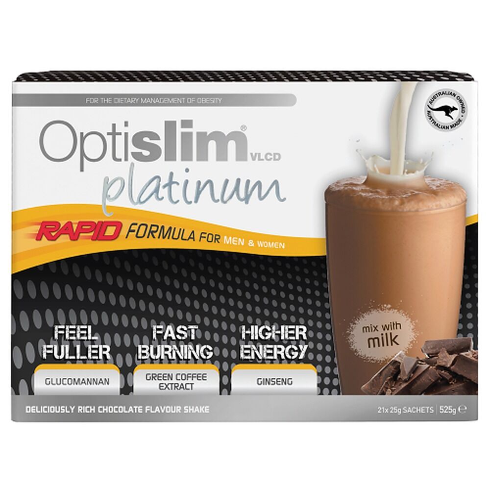 Optislim VLCD Platinum Shake Rich Chocolate 21 x 25g