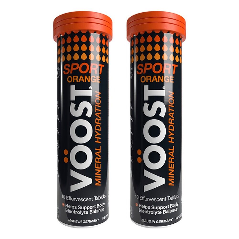 VOOST Sport Orange Ten Effervescent Tablets x 6 Bundle of 2
