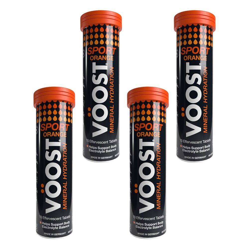 VOOST Sport Orange Ten Effervescent Tablets x 6 Bundle of 4