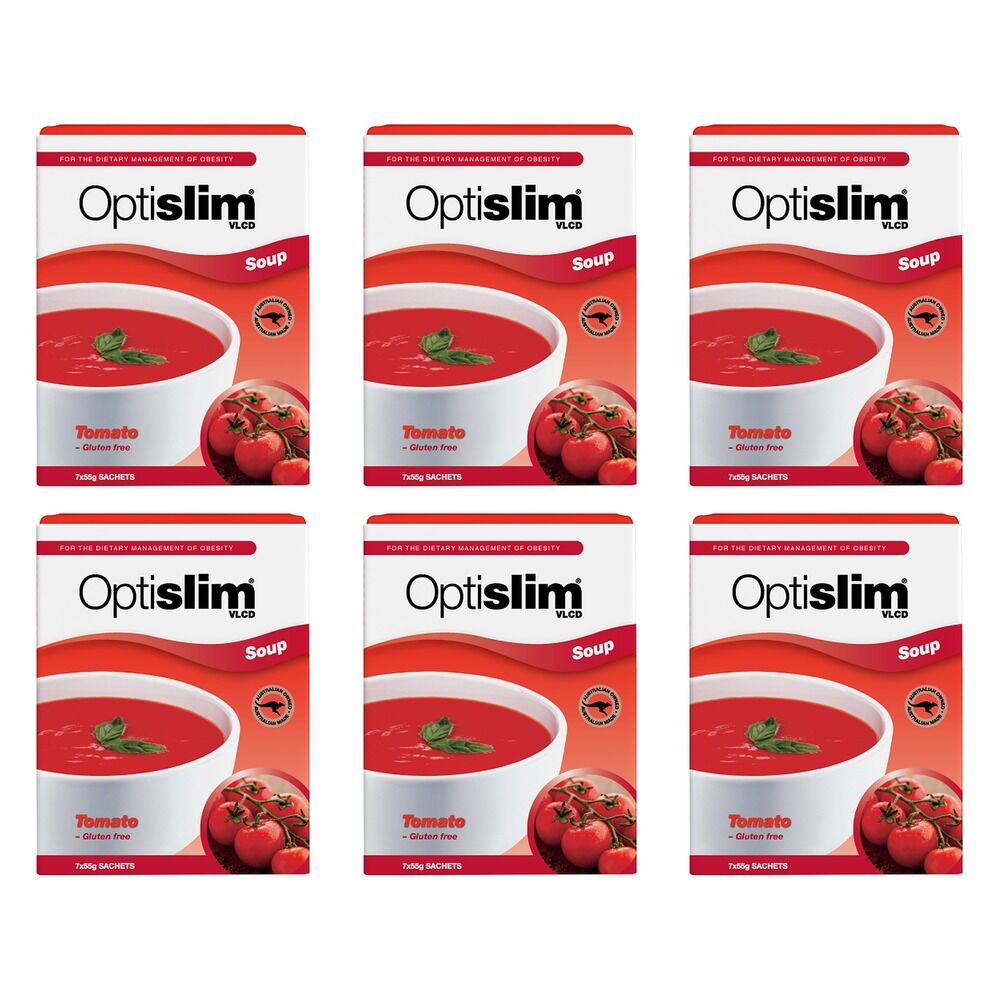 Optislim VLCD Soup Creamy Tomato 7 x 55g Pack of 6