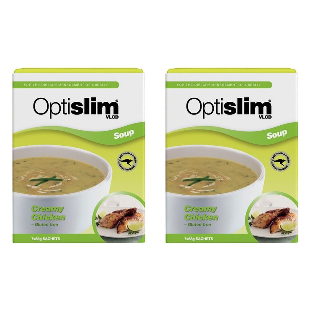 Optislim VLCD Soup Creamy Chicken 7 x 55g Pack of 2