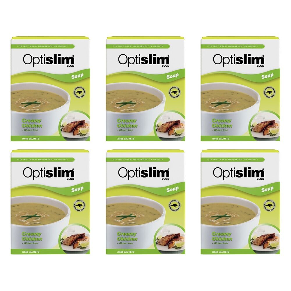 Optislim VLCD Soup Creamy Chicken 7 x 55g Pack of 6