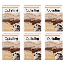 Optislim VLCD Cookies & Cream Bar 5 x 60g Pack of 6