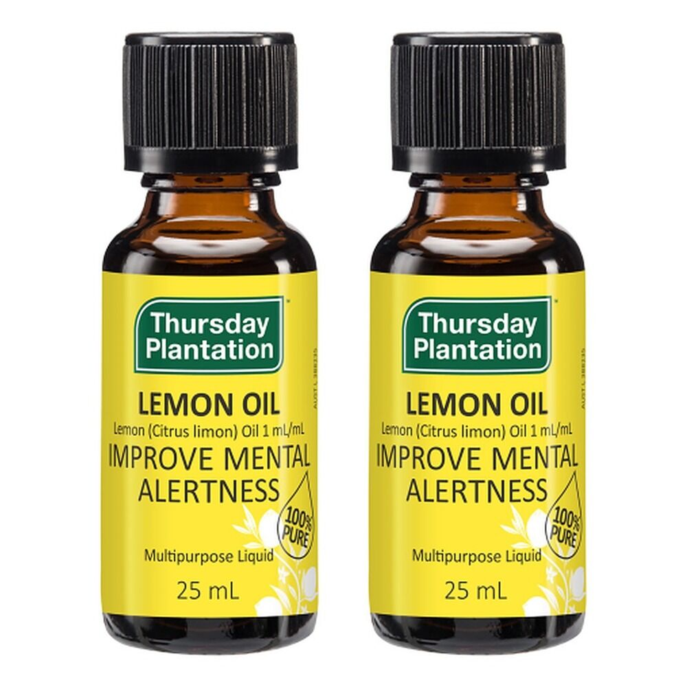 Thursday Plantation 100% Pure Lemon Oil 25mL Pack of 2