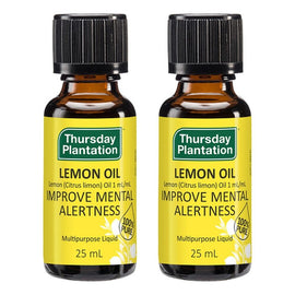 Thursday Plantation 100% Pure Lemon Oil 25mL Pack of 2