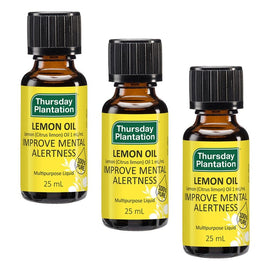 Thursday Plantation 100% Pure Lemon Oil 25mL Pack of 3
