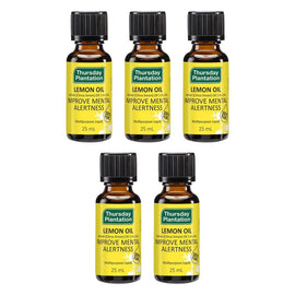 Thursday Plantation 100% Pure Lemon Oil 25mL Pack of 5
