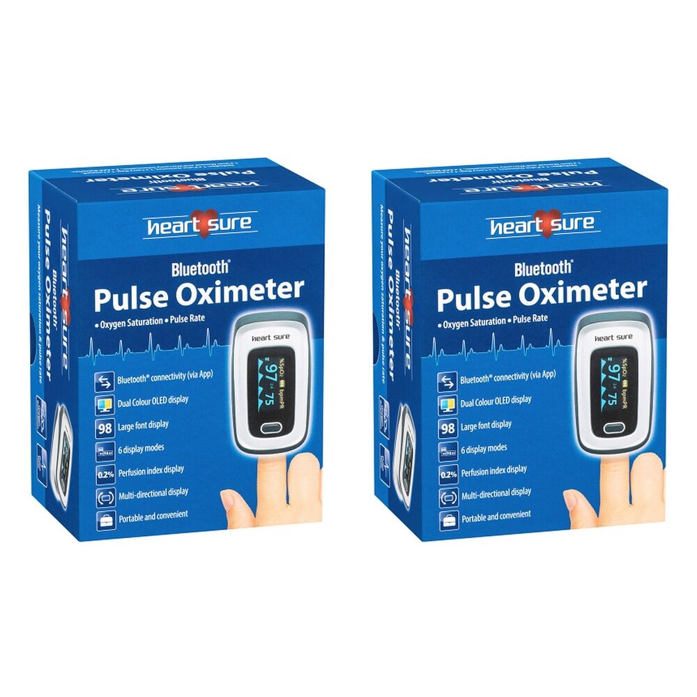 Omron Heart Sure Bluetooth Pulse Oximeter Pack of 2