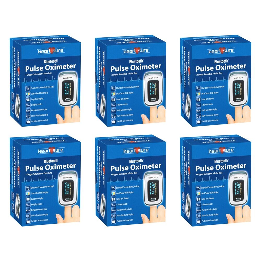 Omron Heart Sure Bluetooth Pulse Oximeter Pack of 6