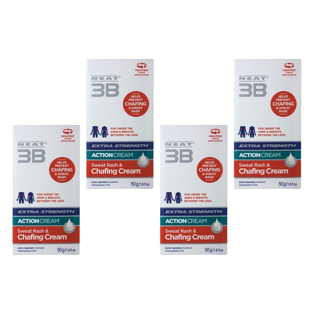 Neat Feat 3B Extra Strength Chafing Cream 50g Pack of 4