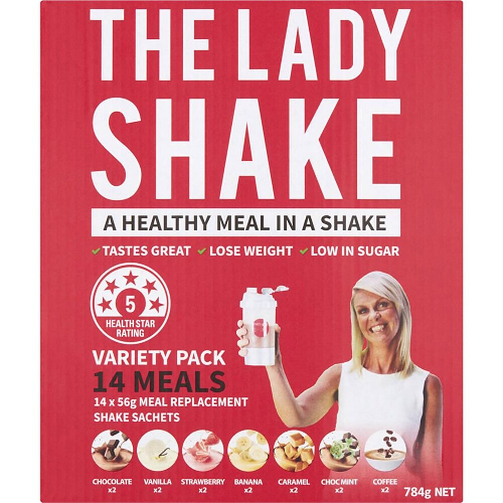 The Lady Shake Variety Pack 14 Sachets