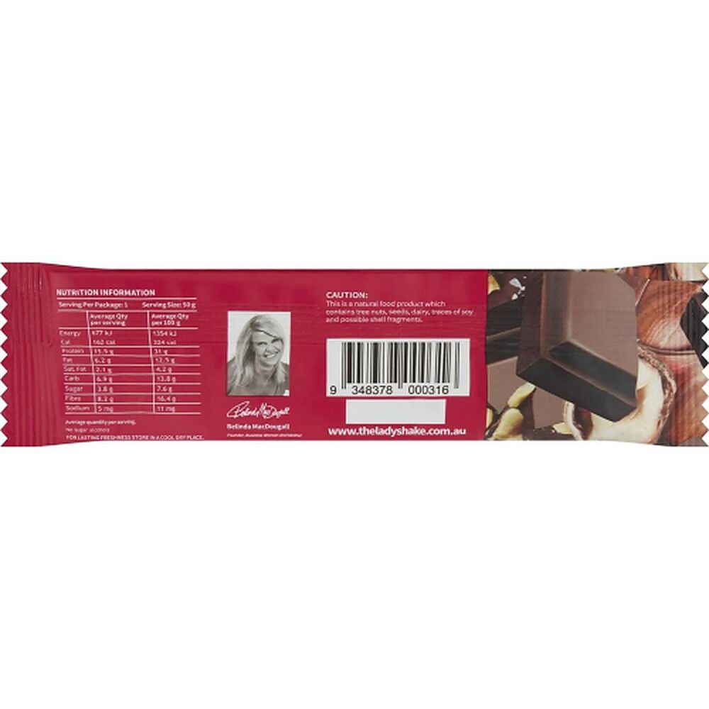 The Lady Shake Bar Choc Hazelnut 50g x 10