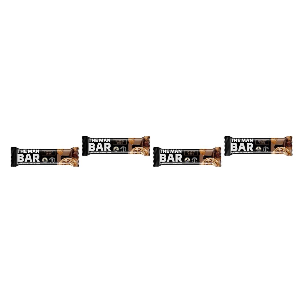 The Man Shake Bar Chunky Choc 50g x 10 Bundle of 4