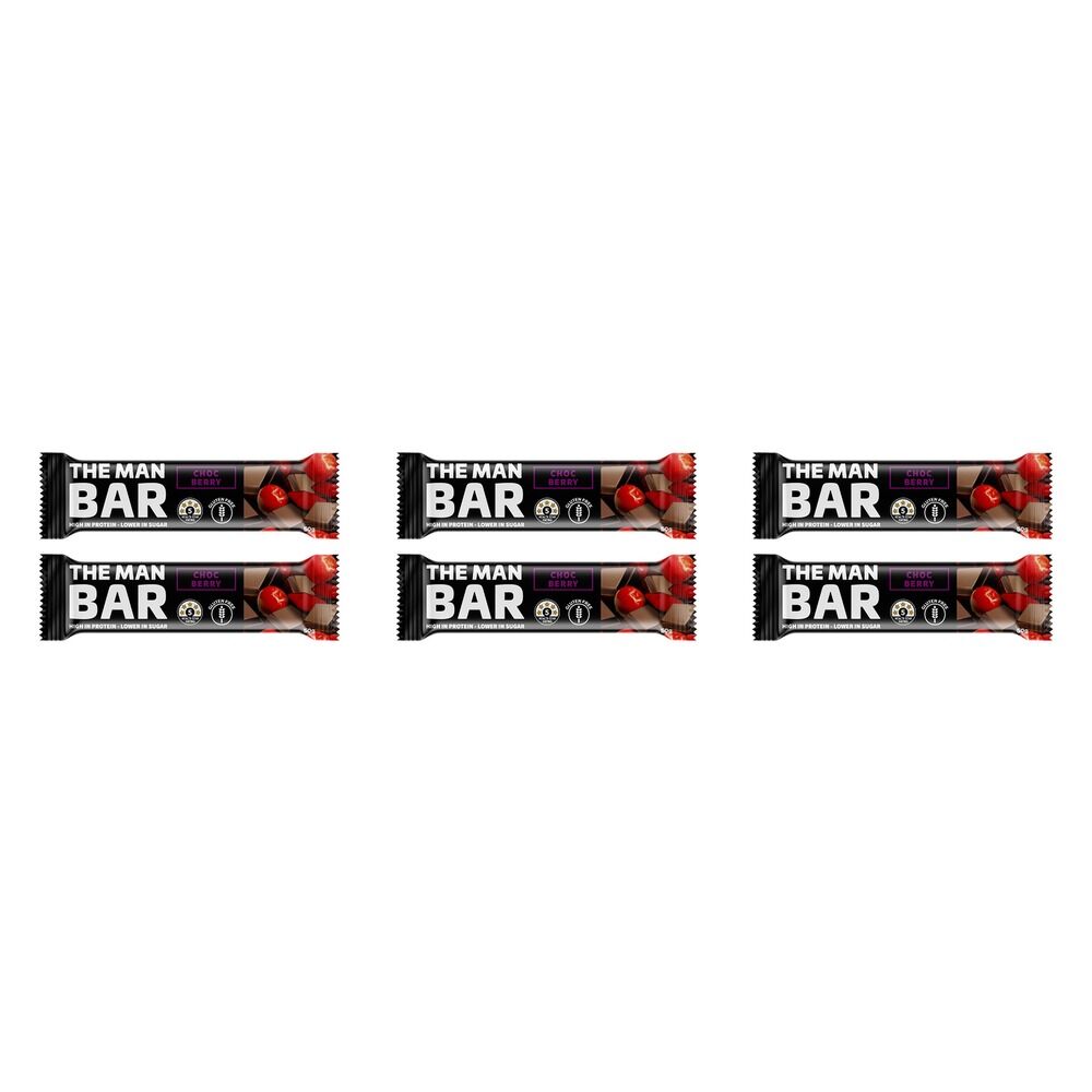 The Man Shake Bar Choc Berry 50g x 10 Bundle of 6