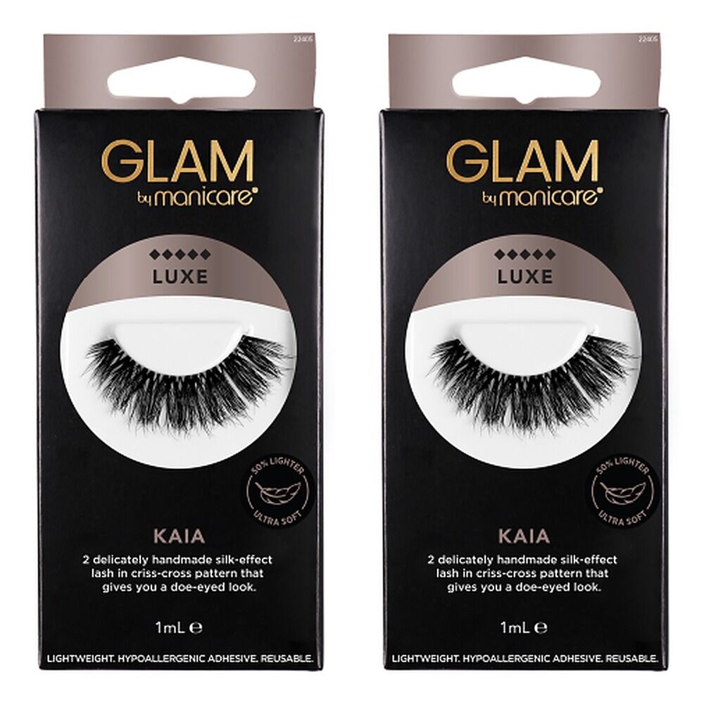 Glam by Manicare Kaia Luxe Lashes Pack of 2