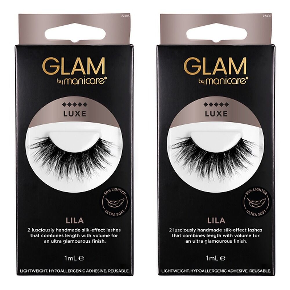 Glam by Manicare Lila Luxe Lashes Pack of 2