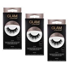 Glam by Manicare Lila Luxe Lashes Pack of 3