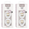 Bibs Colour Pacifier White Size 1 2 Pack Bundle of 2