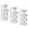 Bibs Colour Pacifier White Size 1 2 Pack Bundle of 3