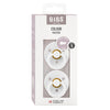 Bibs Colour Pacifier White Size 1 2 Pack
