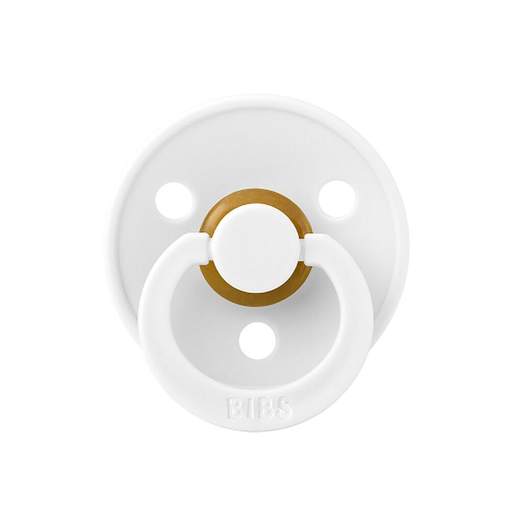 Bibs Colour Pacifier White Size 2 2 Pack