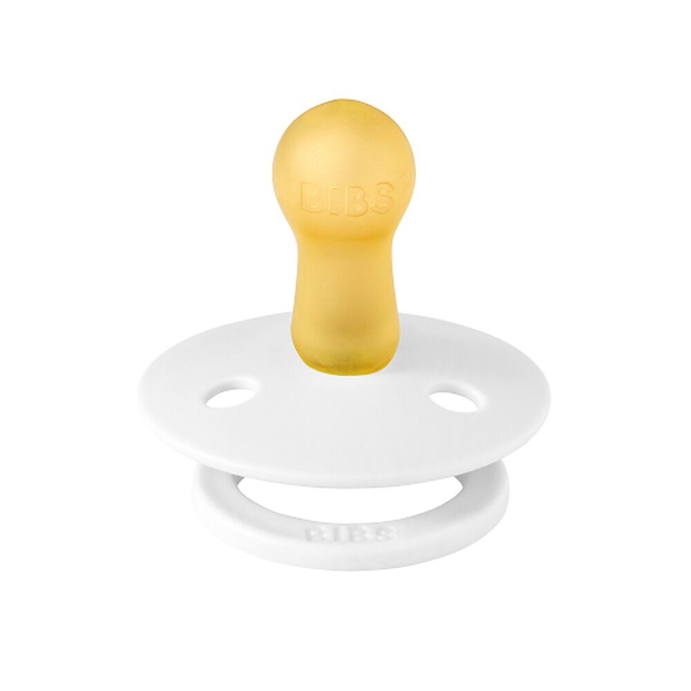 Bibs Colour Pacifier White Size 2 2 Pack