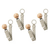 Bibs Paci Braid Ivory Pack of 4