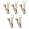 Bibs Paci Braid Ivory Pack of 5