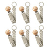 Bibs Paci Braid Ivory Pack of 6